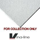  20 White Sandtone Flat Suspended Ceiling Tiles 595 x 595 Sandy Texture 2 Boxes
