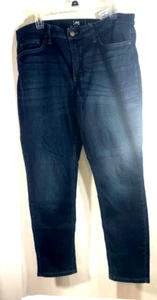 Womens Riders by Lee Mid Rise  Skinny Stretch Denim Blue Jeans Size 16m - Picture 1 of 4