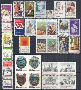 US 1980 Commemorative Year Set of 31, 1803-1843 Strip, Blocks, Singles - MNH - Picture 1 of 1
