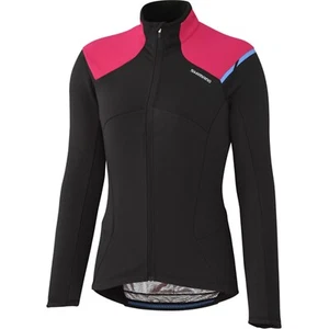 Shimano Women's Thermal Winter Cycling Jersey, Biking, Riding, Black / Pink. - Picture 1 of 4