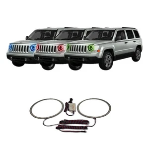 RGB Multi Color CHS Headlight Halo kit for Jeep Patriot 07-16 - Picture 1 of 11