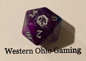 Magic MTG Special Oversized Gift Edition Purple/Blue/Silver D20 NEW TCG CCG Dice - Picture 1 of 1