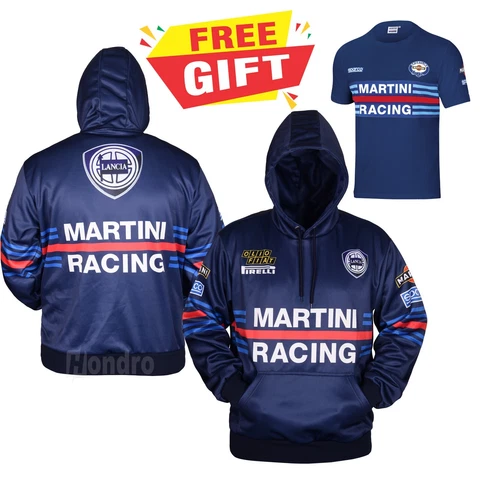 Martini Racing HOODIE F1 Graphics Printed Hoodie Sweatshirt Cover