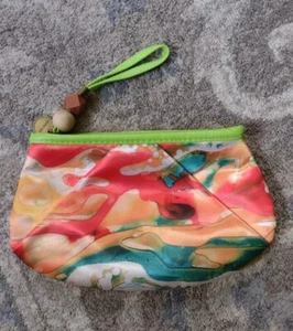 MARY KAY Wristlet SATIN Water Color WATERCOLOUR Change Makeup Purse  - Picture 1 of 5