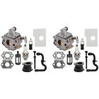 2Xcarburetor 017 018 Ms170c Ms180c Chainsaw 1130 120 0603 And 1130 124 0800 O1e8