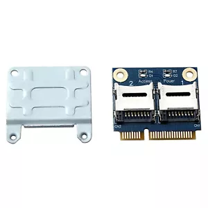PCI-E PCIE Mini karta pamięci Adapter PCI-E na podwójny konwerter czytnika TF SDHC SDXC - Zdjęcie 1 z 10