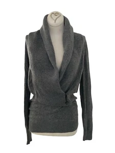 Ann Taylor Damenpullover grau Schalkragen Größe XS neu mit Etikett - Bild 1 von 8