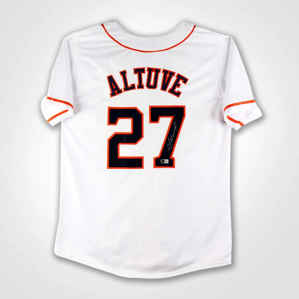 Jose Altuve Signed Pro-Style Baseball Jersey - Image 1 of 3