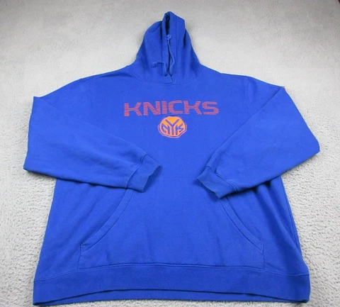 New York Knicks Sweater Mens Adult Extra Large Blue Logo NBA Basketball Adidas Cover