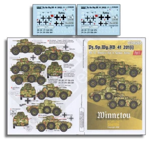 Echelon Fine Details Decals for 1/35 Pz.Sp.Wg.AB 41 201(i) Part. 1 - Foto 1 di 1