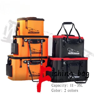 LOT Fishing Bag Folding Fishing Bucket Portable Live Fish Box Storage Waterproof - Picture 1 of 35