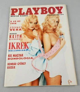 Vintage Playboy Hungary January 1990 Mirjam & Karin Van Breeschooten - Picture 1 of 2