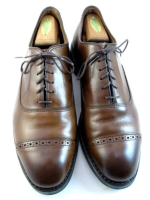 Allen Edmonds  "FIFTH AVENUE" Men's Cap-Toe Oxfords 9.5 E  Coffee DAINITE (345N) - Image 1 of 4