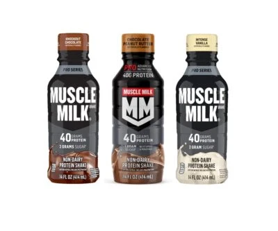 Batido de proteínas Muscle Milk 40 g de proteína 14 fl oz (3 sabores variedad, paquete de 12) Foto 1 de 4