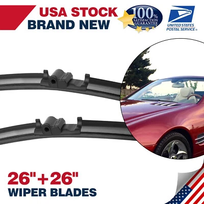 Juego de escobillas limpiaparabrisas delanteras 26"+26" OEM para Mercedes-Benz E350 2006-2011 Foto 1 de 4