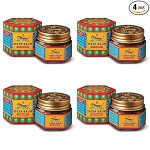 Tiger Balm Red Ointment | 21ml each | Pack of 4 | Ayurvedic Pain Relief Balm - Picture 1 of 4