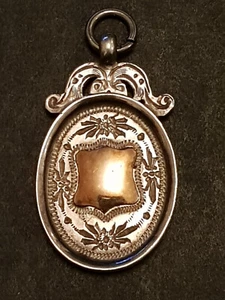 Antique 1929 Hallmarked Sterling Silver Mulling's Cup Award Watch Chain Fob - Picture 1 of 5