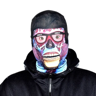 3D Effekt Gesicht Skin - Gehorchen Brille - Stoff - Halloween Maske - Bild 1 von 4