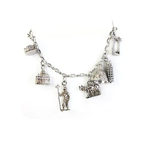 Bracciale Emozioni in Argento 925 con ciondoli a forma di monumenti - Imagen 1 de 1