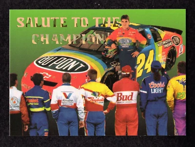 1995 Legends Raceway Classics #24 Jeff Gordon Salute To The Champ Card NM/MT-MT - Image 1 of 2