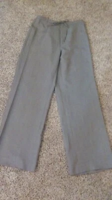 Pantalones Vintage Marca SPIEGEL Gris Claro Cremallera Frontal Forro Vertical Pierna Ancha 10 Foto 1 de 3