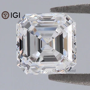 1.56 CT IGI Certified Emerald Cut Diamond White-D Color VVS2 Clarity Lab Diamond - Picture 1 of 10