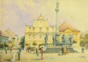 Pisek AK Pisku Künstler Tomas Stetka Repro Litho 7 Ansichtskarte - Bild 1 von 2