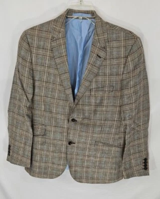 Mark & Spencer Collection Moon Wool Linen Multicolor Blazer Jacket Sz 52 - Image 1 of 4