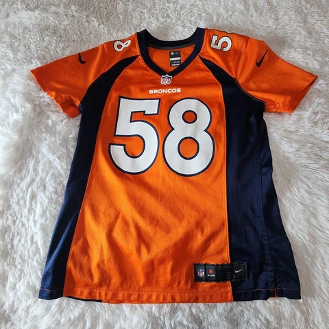 Nike Womens NFL Denver Broncos Football Jersey Size Medium Orange #58 Von Miller Cover