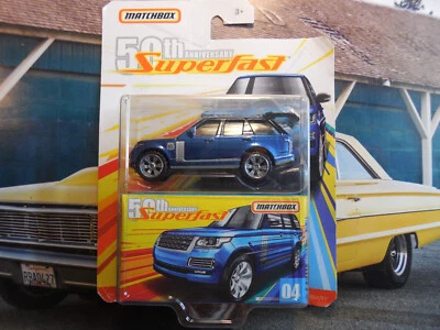 2019 Matchbox Superfast #04 '18 Range Rover LWB BALMORAL BLUE 50TH ANN FREE SHIP - Image 1 of 3