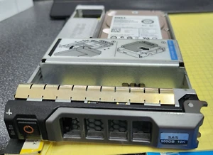 4x Dell 2RR9T 900GB 10K RPM SAS 2.5" Hard Drive in F238F 3.5" R series Tray - Picture 1 of 6