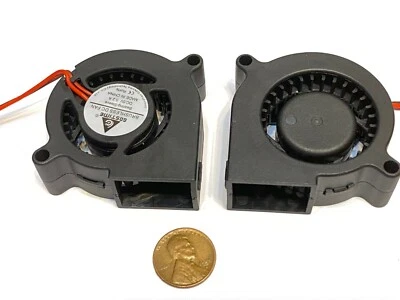2 Pieces 5020 50mm 5cm 5v fan Brushless Centrifugal Blower computer Gdstime C52 - Image 1 of 3