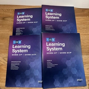 SHRM Learning System-CP/SCP 2023 Complete 4 Book Set - Picture 1 of 3