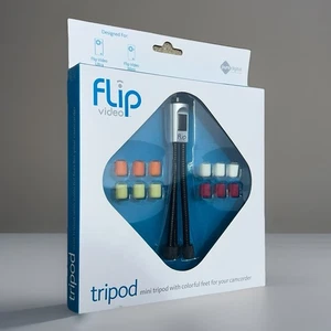 Nuevo Mini Trípode Flip Video ATR1B con Pies Flexibles Coloridos Pure Digital ATR1B - Imagen 1 de 4