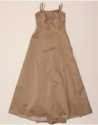 Debut Damen ärmelloses Maxikleid UK 8 Small braun Polyester WR05 - Bild 1 von 3