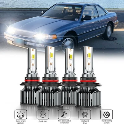 9005 9006 6000K faros LED bombillas de haz alto bajo para Acura Legend 1989-1995 Foto 1 de 4