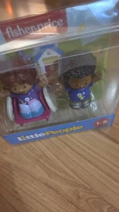 Fisher-Price Little People,Pack Play Figures Girl In Wheelchair and Boy NEW - Picture 1 of 5