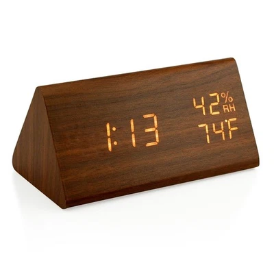 OCT17 Wooden Alarm Clock, Smart LED Digital Clock for Bedroom/desks, Upgraded... - Image 1 of 4