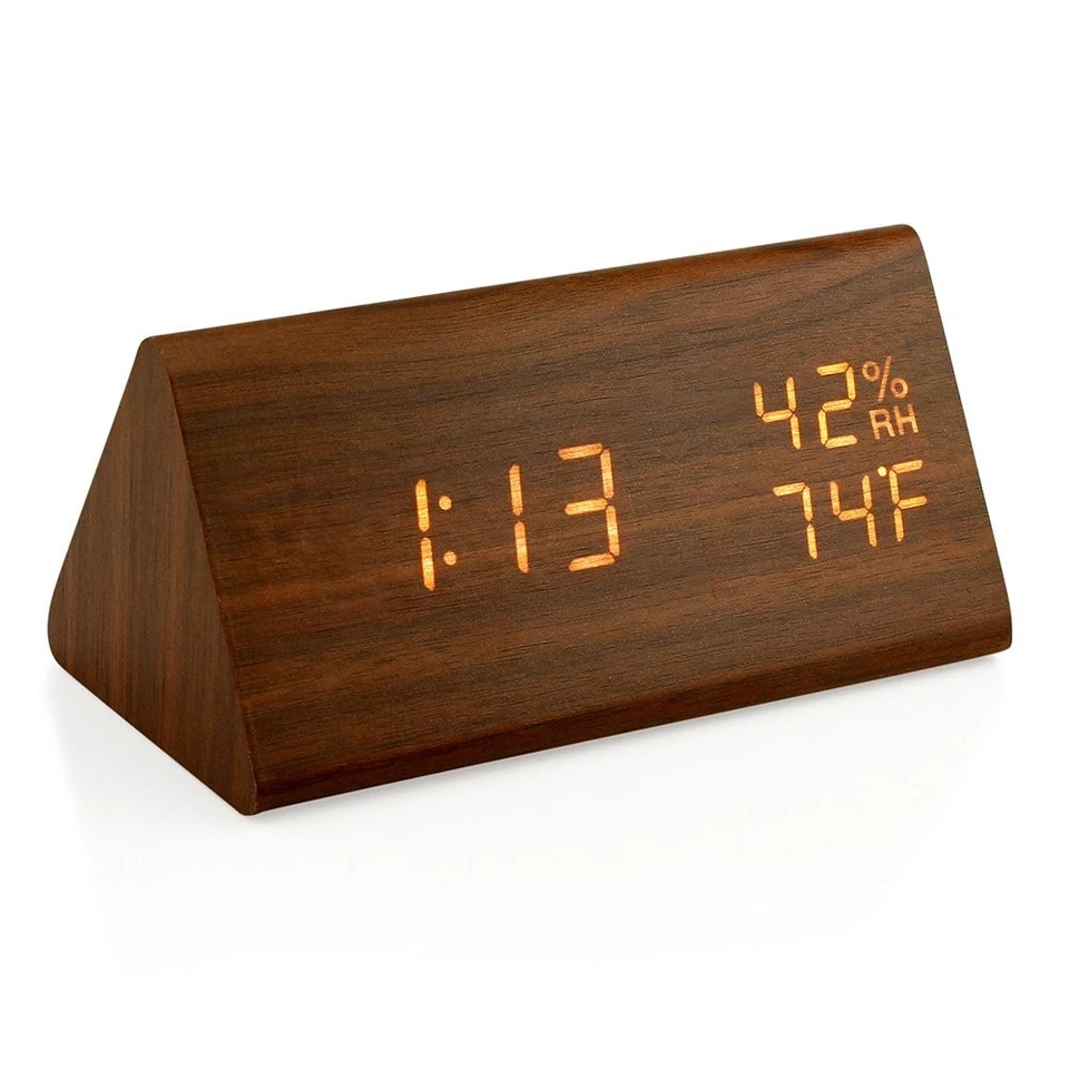 OCT17 Wooden Alarm Clock, Smart LED Digital Clock for Bedroom/desks, Upgraded... - Image 1 of 4