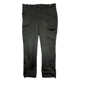 Democracy Ab technology green roll up cargo jeans womens 16 utility camping - Picture 1 of 9