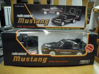Late 80's Early 90's Fox Body Mustang 5.0 Black 1/24 Nikko Radio Control NIB - Image 1 of 4