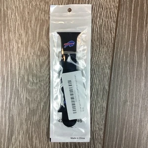 Apple Watch Silicone Band 42/44/45/49 Buffalo Bills Sports Football Black NFL - Picture 1 of 1