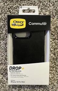 OtterBox Apple iPhone 15 Pro Max Commuter Series Case, Black, New In Box - Photo 1 sur 3