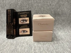 Set 3 Charlotte Tilbury Exagger-Eyes Volume Mascara Black + 2 Magic Cream NEW - Imagen 1 de 10