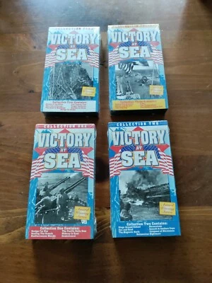 WW II Victory at Sea VHS movie educational set collect 1-4. Full-Length - Image 1 of 4