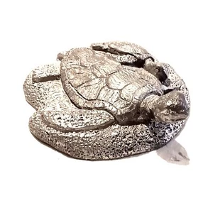 Vintage Ricker Pewter Turtle Figurine - Picture 1 of 4
