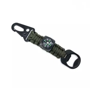 Karabiner Schlüsselanhänger Kompass Multifunktion Outdoor Jagd Outdoor Grün Army - Bild 1 von 1