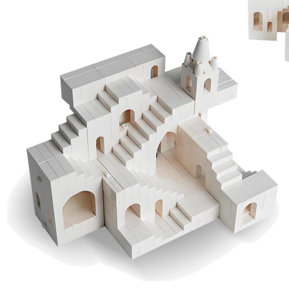 Architectural 700PCS Building Blocks Set - Transformable Castle for Ages 8+ - Image 1 of 4