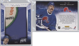 2012-13 Panini Prime Prime Colors Patch /6 Michel Goulet #27 Patch HOF