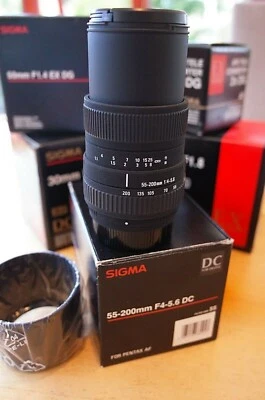 PENTAX fit. Sigma 50-200 PENTAX fit compact AF/MF F4.5-5.6 NEW UK STOCK! £219  - Image 1 of 4